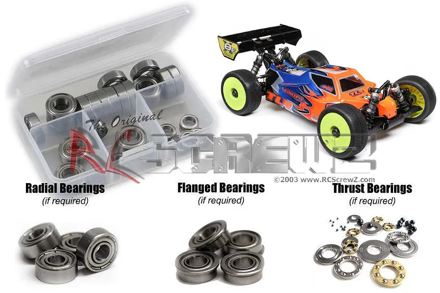 RC Screwz XRAY XB8 Metal Shielded Bearing Kit image 93959
