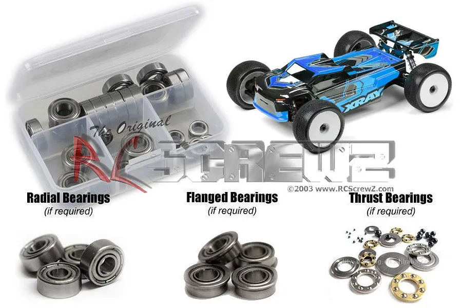 RC Screwz XRAY XT8E Metal Shielded Bearing Kit image 93965