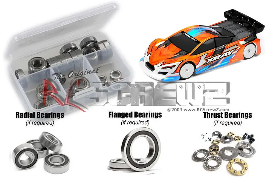 RC Screwz XRAY X4 Rubber Shielded Bearing Kit image 93969