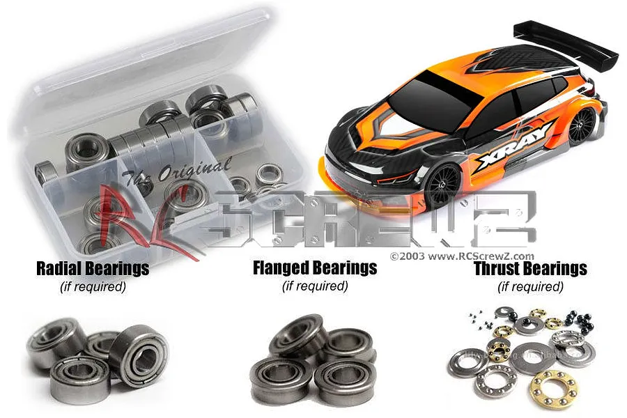 RC Screwz XRAY X4F Metal Shielded Bearing Kit image 1
