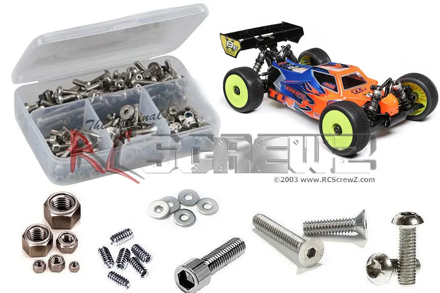 RC Screwz TLR 8IGHT-X/E Stainless Steel Screw Kit image 1