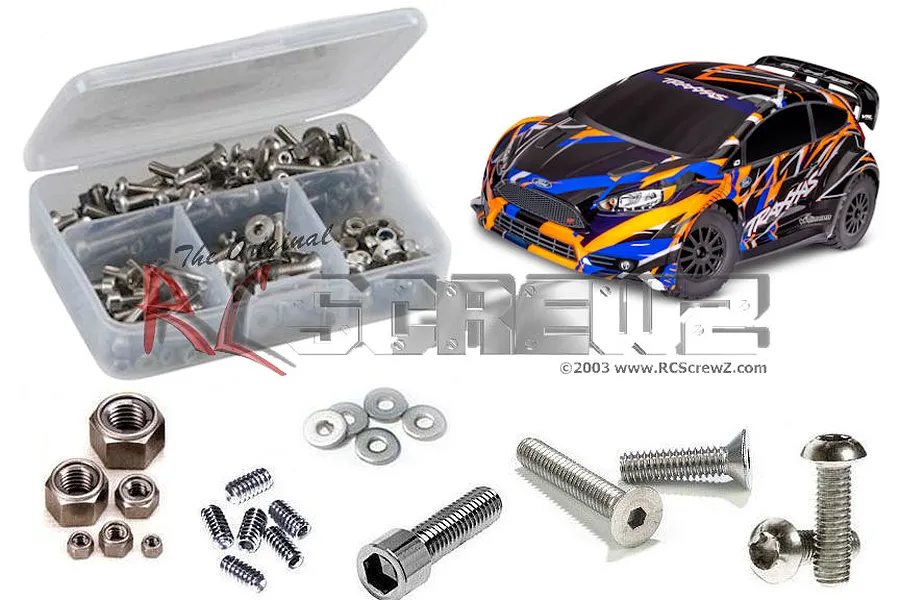 RC Screwz Traxxas Ford Fiesta ST Rally Stainless Steel Screw Kit image 93982