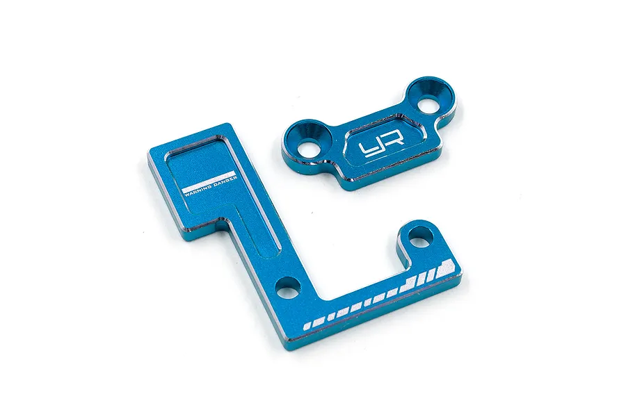 Yeah Racing Blue Aluminium Main Shaft Bearing Mount Set image 3