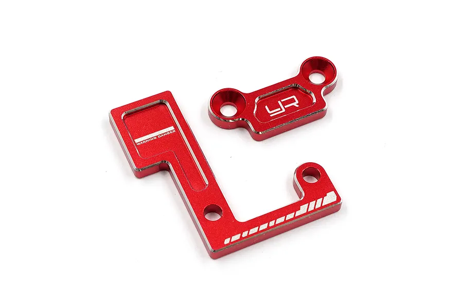 Yeah Racing Red Aluminium Main Shaft Bearing Mount Set image 3