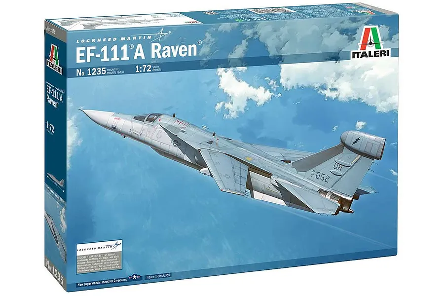 Italeri 1/72 EF-111 A Raven Fighter Scaled Plastic Model Kit image 94002