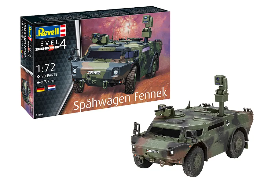 Revell 1/72 Spahwagen Fennek Armoured Vehicle Scaled Plastic Model Kit image 94026