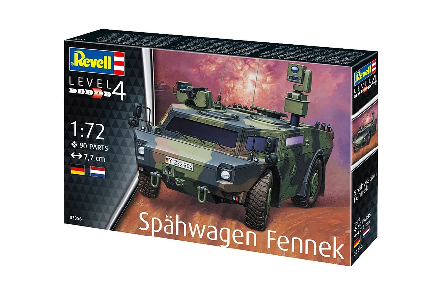 Revell 1/72 Spahwagen Fennek Armoured Vehicle Scaled Plastic Model Kit image 94027