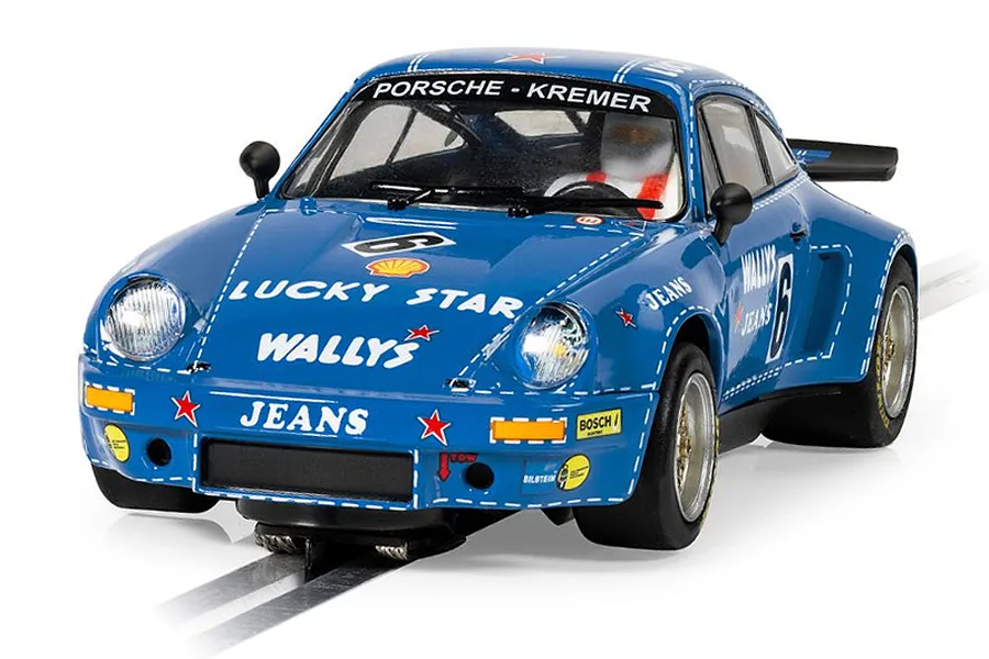 Scalextric 1/32 Porsche 911 Carrera RSR 3.0 - Wallys Jeans Slot Car image 94154