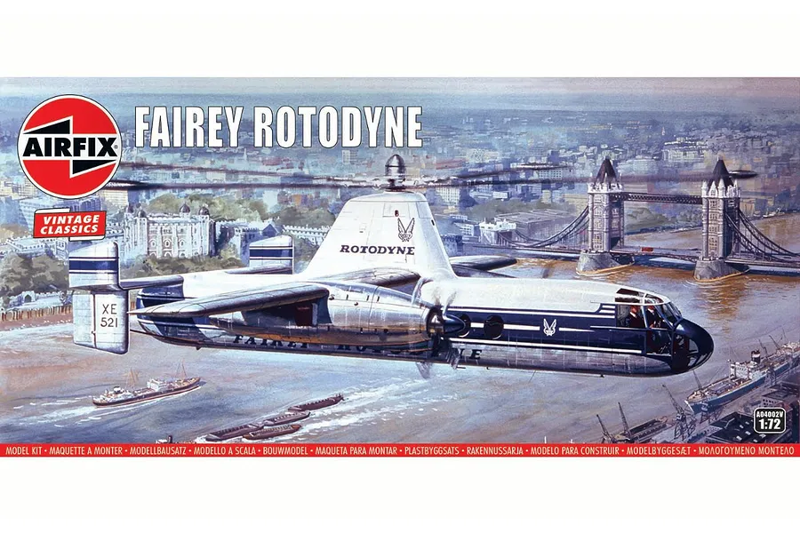 Airfix 1/72 Fairey Rotodyne Gyroplane Scaled Plastic Model Kit image 94168