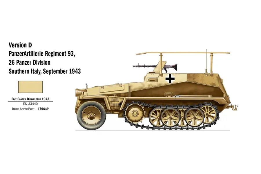 Italeri 1/72 Sd. Kfz. 250/3 APC Scaled Plastic Model Kit image 94177