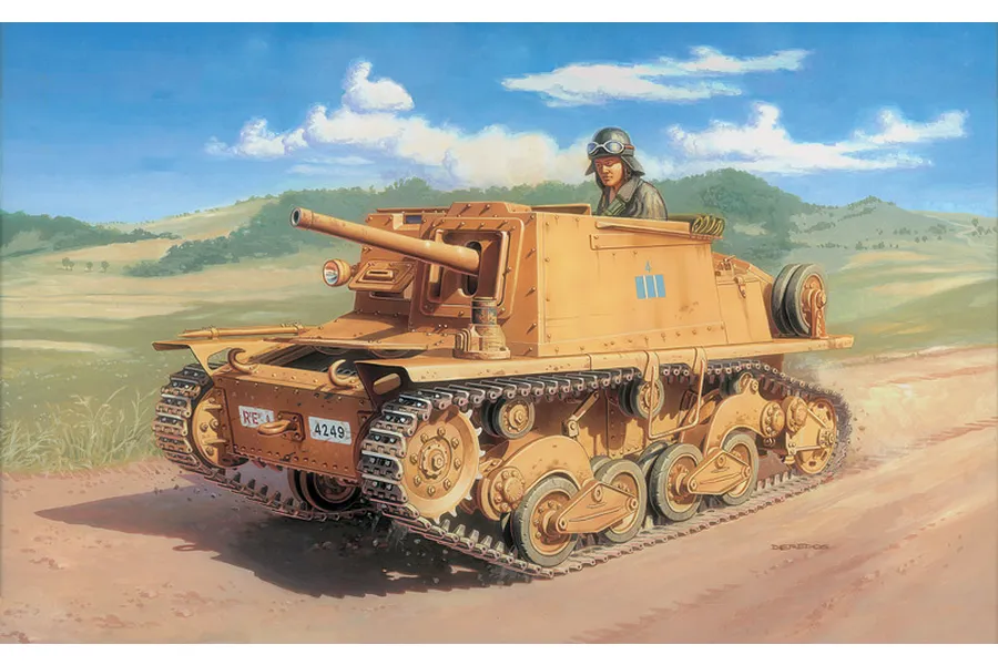 Italeri 1/35 Semovente L40 Da 47/32 Light Tank Scaled Plastic Model Kit image 94179
