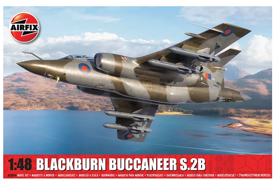 Airfix 1/48 RAF Blackburn Buccaneer S.2 Fighter Scaled Plastic Model Kit  image 94216