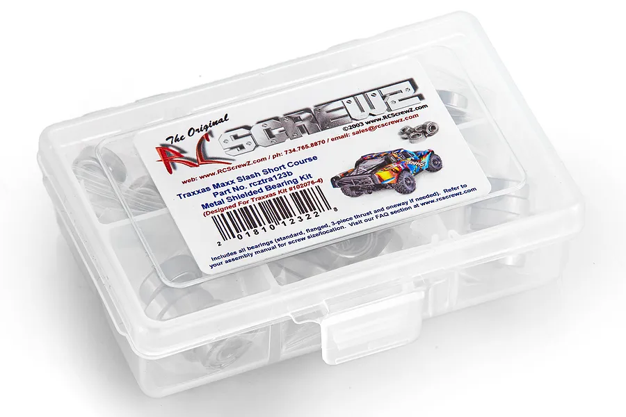 RC Screwz Maxx Slash Rubber Shielded Bearing Kit image 94261