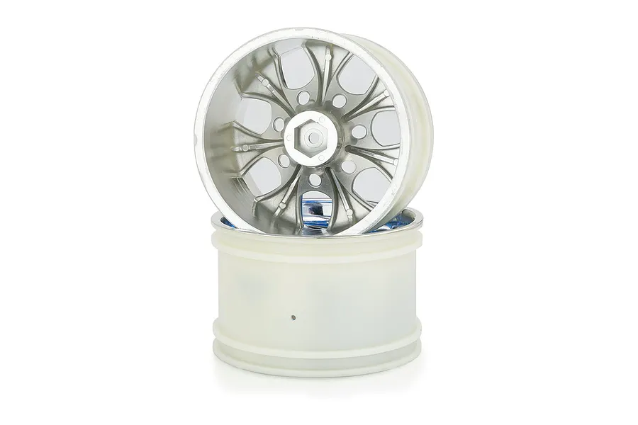 HSP 3.1&amp;quot; Blue Chrome Truck Rims 2Pcs image 9437