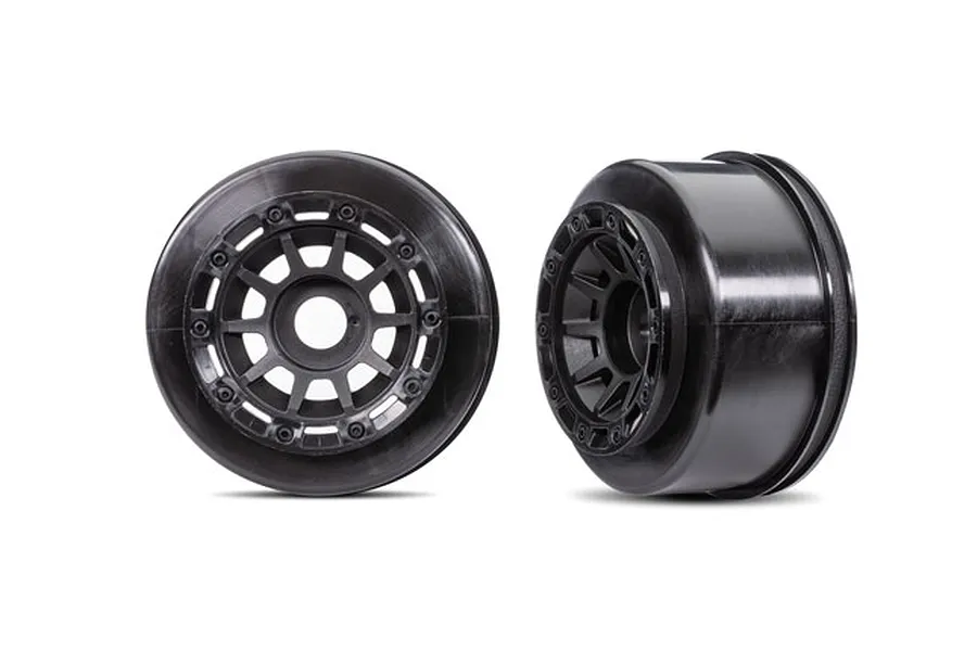 Traxxas 2.2/3.2&amp;quot; Black Maxx SC Beadlock Rims 2Pcs image 94377