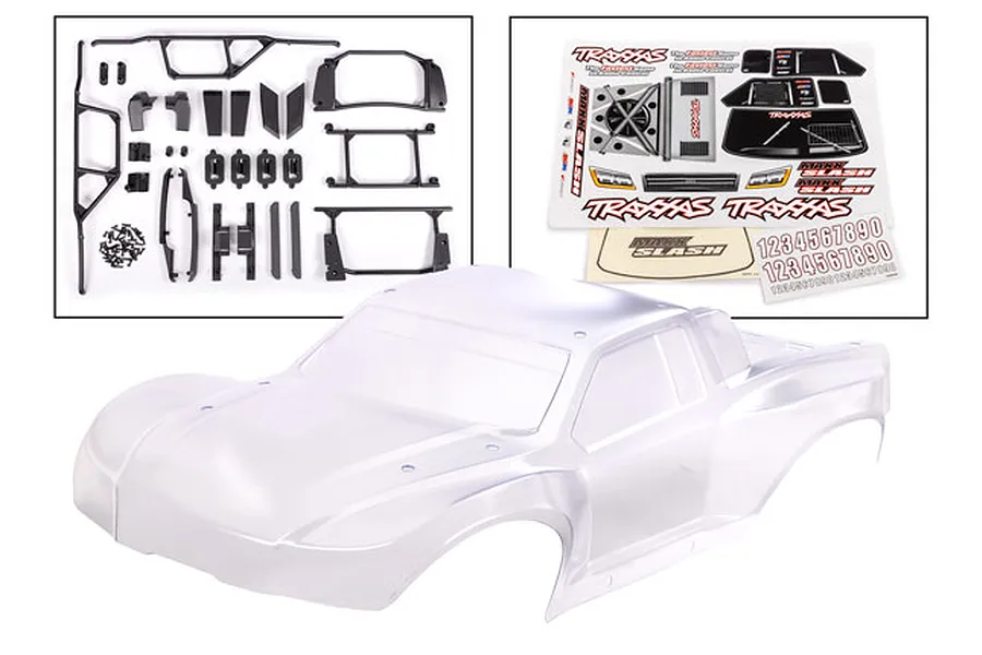 Traxxas 1/8 Maxx SC Hardened Unpainted Body Shell - Clear image 94383