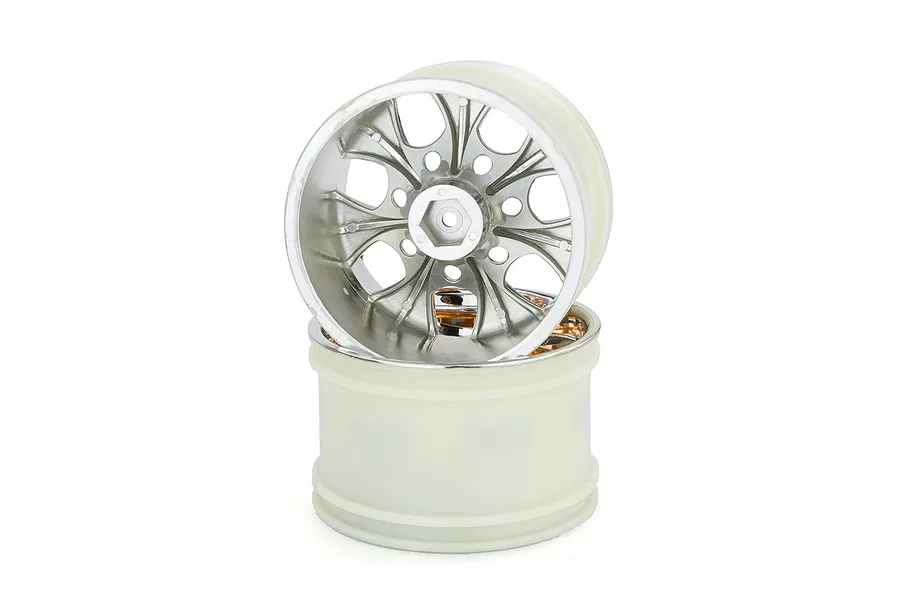 HSP 3.1&amp;quot; Orange Chrome Truck Rims 2Pcs image 9440