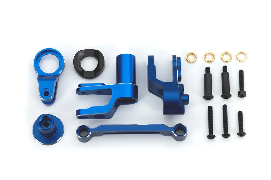 Traxxas Blue Aluminium Steering Assembly Set image 94400