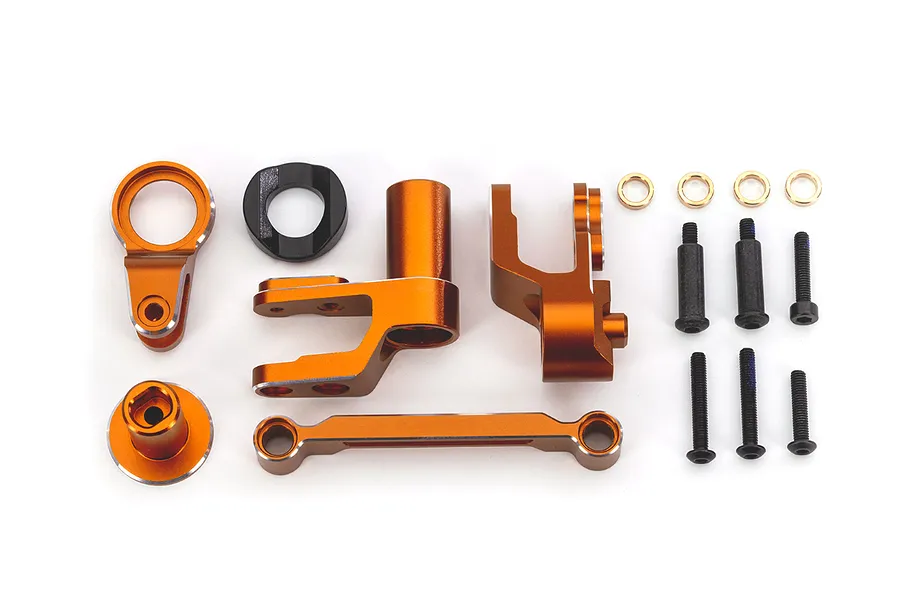 Traxxas Orange Aluminium Steering Assembly Set image 94403