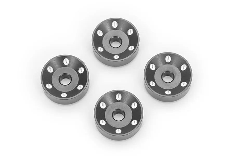 Traxxas Aluminium Pro Scale Wheel Washers 4Pcs - Grey image 94411