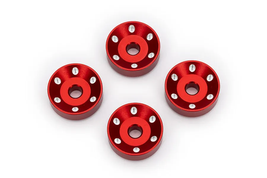 Traxxas Aluminium Pro Scale Wheel Washers 4Pcs - Red image 94414