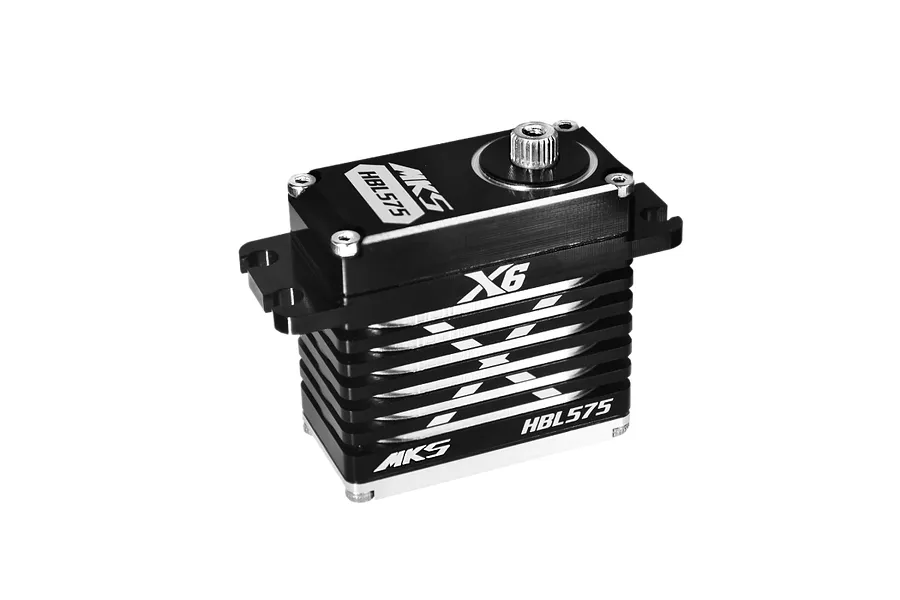 MKS Black Aluminium HBL575 Standard 24kg 8.4V Brushless Metal Geared Servo image 94435