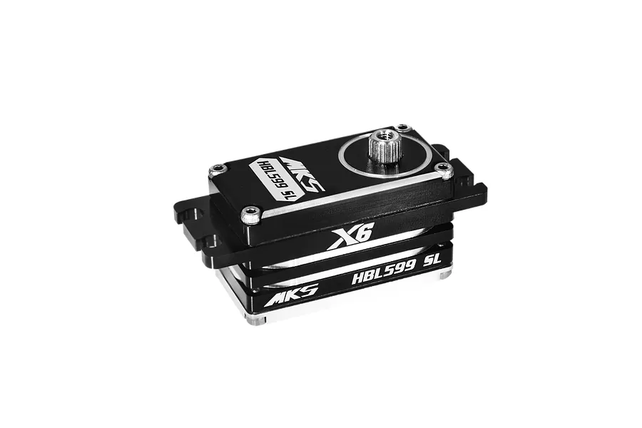 MKS Black Aluminium HBL599SL Low Profile 23kg 7.4V Brushless Metal Geared Servo image 94437