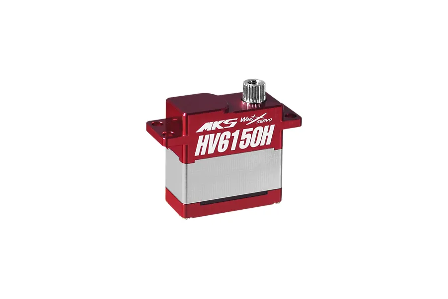 MKS Red/Silver Aluminium 6150H Micro 10.9kg 8.4V Coreless Metal Geared Servo image 94445