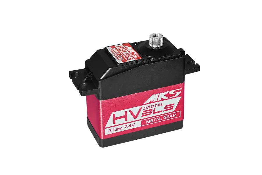 MKS Red Aluminium HBL665 Standard 16.7kg 8.4V Brushless Metal Geared Servo image 94449