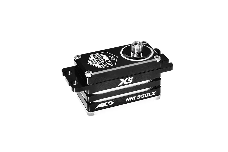 MKS Black Aluminium HBL550LX Low Profile 16kg 7.4V  Brushless Metal Geared Servo image 94452