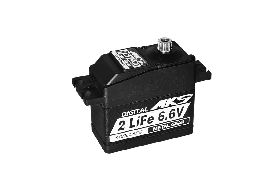 MKS Black Aluminium DS1220 Standard 30.4kg 6.8V Coreless Metal Geared Servo image 94458