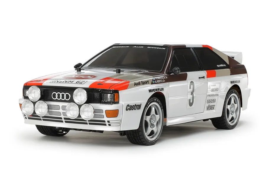 Tamiya TT-02 Audi Quattro A2 RC Car Electric 4WD 1/10 Scale Kit (No ESC) image 94461