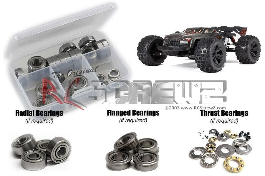 RC Screwz 6S Kraton EXB Metal Shielded Bearing Kit image 1