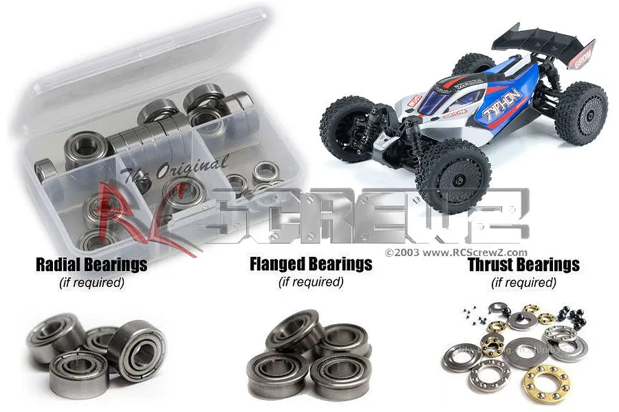 RC Screwz Typhon Grom Metal Shielded Bearing Kit image 1