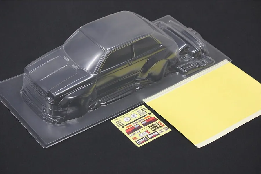 Pandora 1/10 Toyota Starlet KP61 Early N2 Unpainted Body Shell - Clear