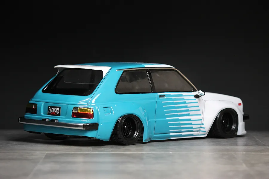 Pandora 1/10 Toyota Starlet KP61 Early N2 Unpainted Body Shell - Clear image 6