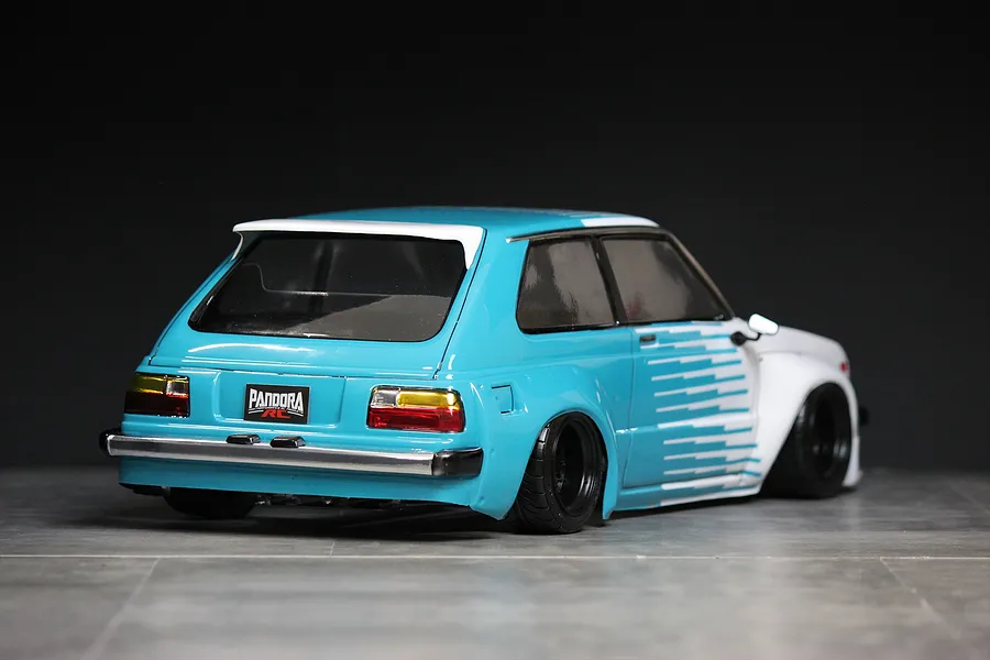 Pandora 1/10 Toyota Starlet KP61 Early N2 Unpainted Body Shell - Clear image 7