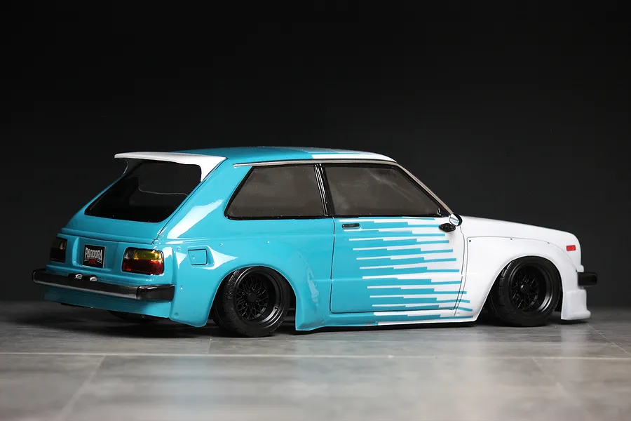 Pandora 1/10 Toyota Starlet KP61 Early N2 Unpainted Body Shell - Clear image 8