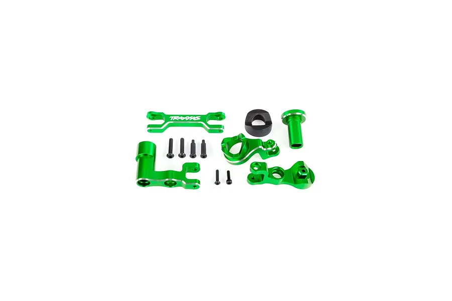 Traxxas Green Aluminium Steering Bellcrank/Drag Link Assembly image 94725