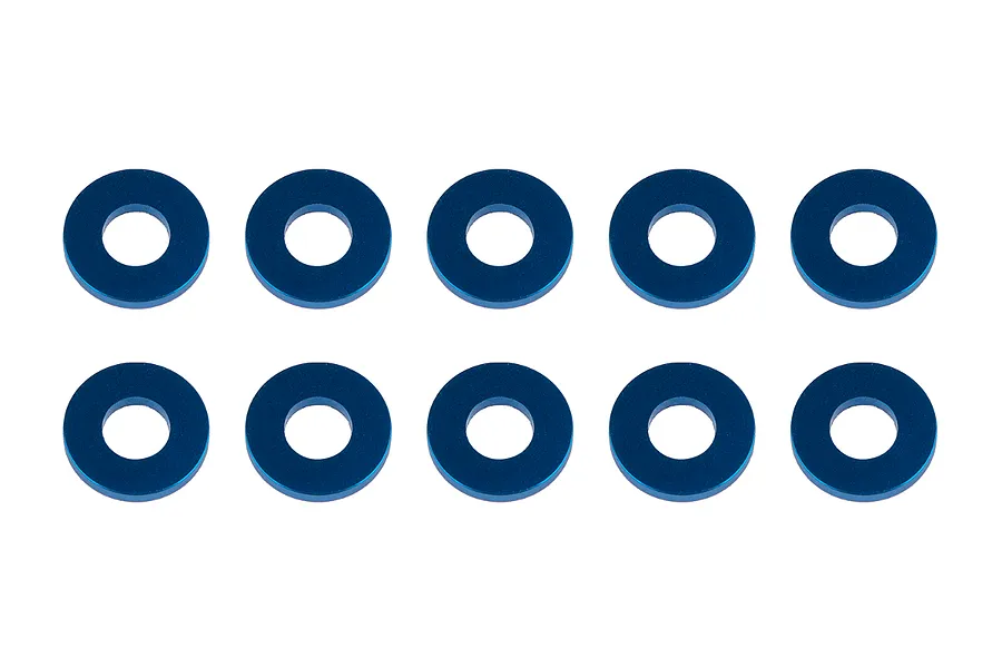 Team Associated Blue Aluminium 7.8x3.5x1.0mm Washers 10Pcs image 94749