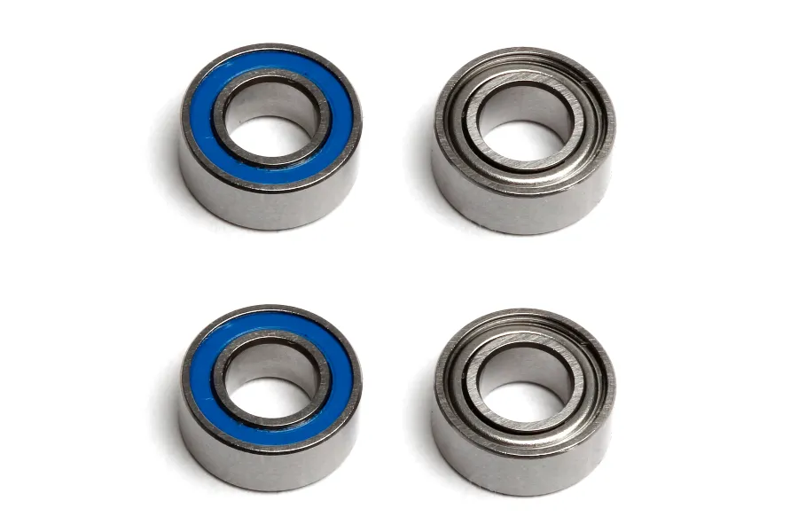 Factory Team 6x13x5 Rubber &amp;amp; Metal Shielded Bearing Set 4Pcs image 94753