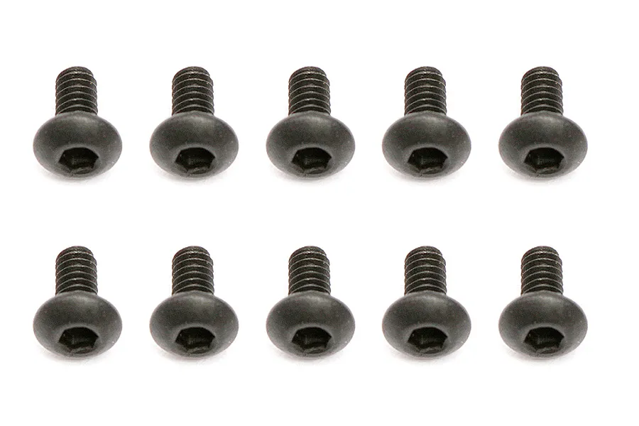 Team Associated 2x4mm Fine Thread Button Head Screws 10Pcs image 94758