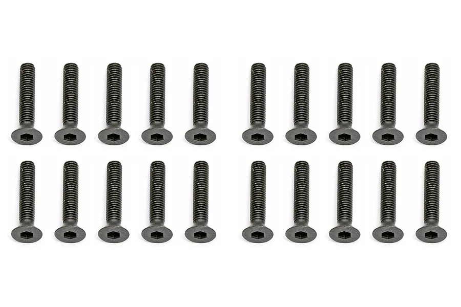 Team Associated 3x16mm Countersunk Head Fine Thread Screws 10Pcs image 94760