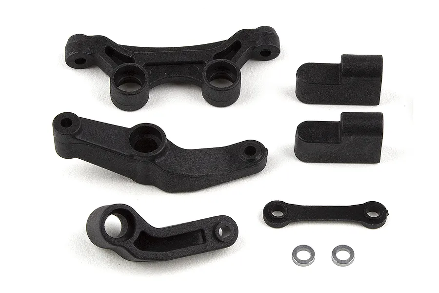 Team Associated Steering Bell Crank/Drag Link Set image 94788
