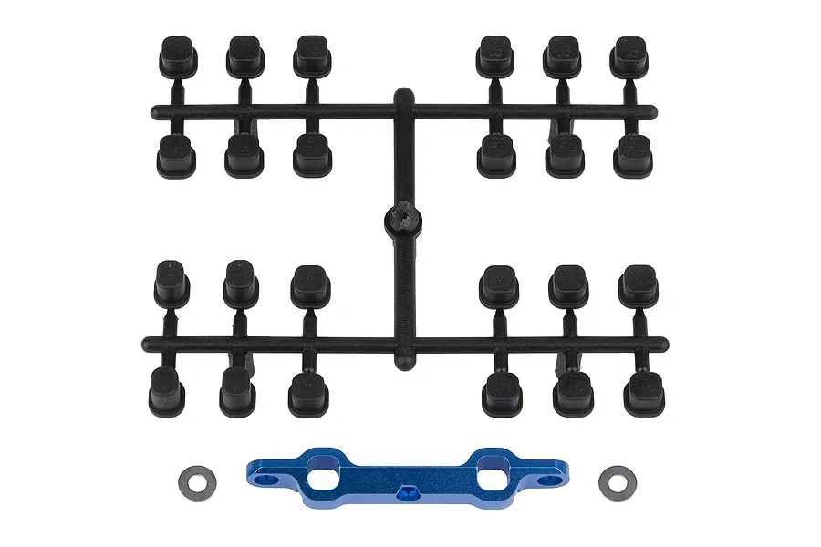 Factory Team Blue Aluminium Suspension Arm (C) Mount Set image 94802