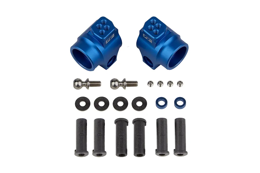 Factory Team Aluminium Rear Hub Set - Blue image 94804