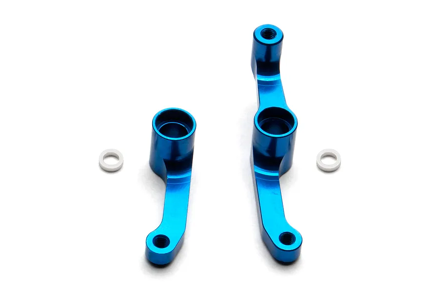 Factory Team Blue Aluminium Steering Bell Crank/Drag Link Set image 94805