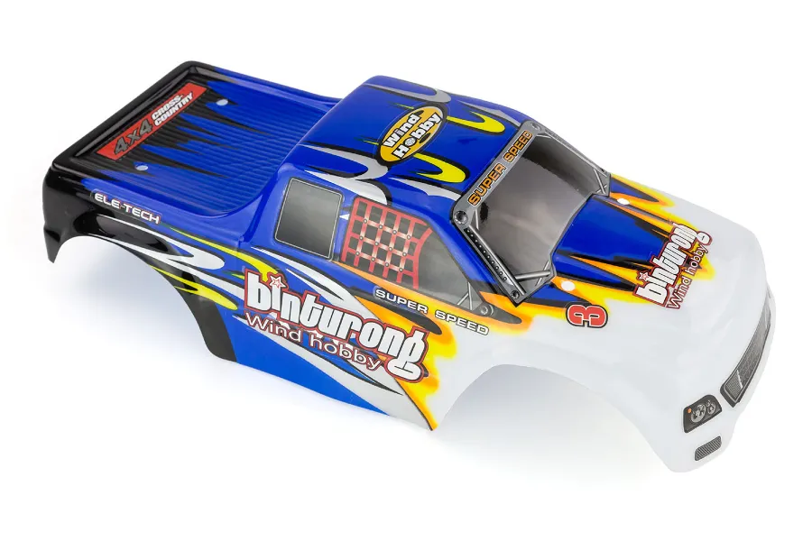 HSP 1/10 Binturong Truck Painted Blue Body Shell image 9482