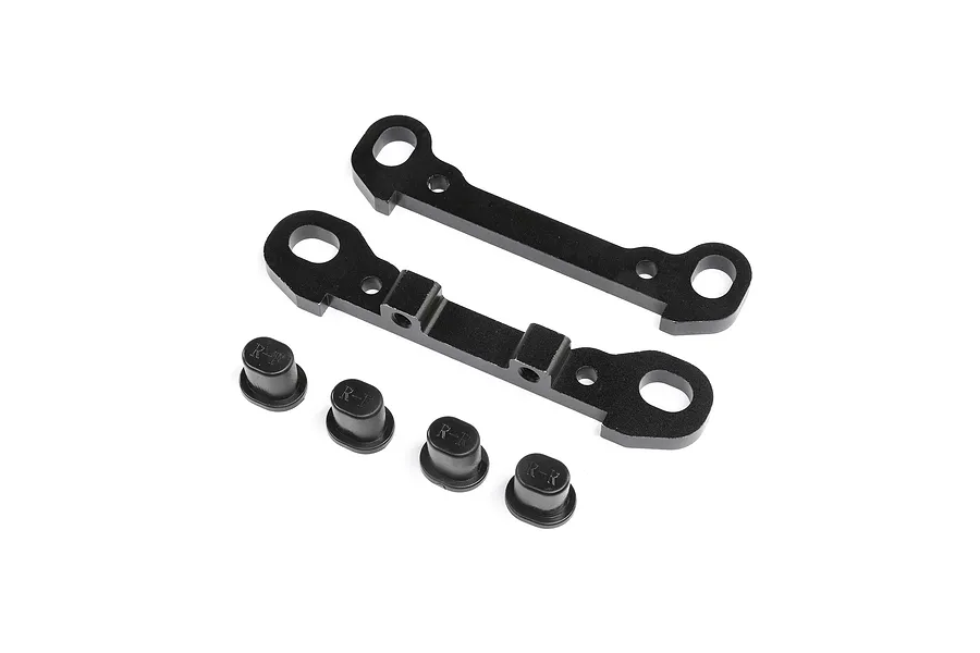 Losi Black Aluminium Rear Hinge Pin Braces 2Pcs image 94867
