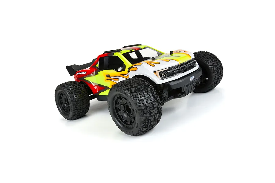 Pro-Line 2.8&amp;quot; Bonesaw MT Tyres on Black Raid Rims - Glued Wheels 2Pcs image 94890